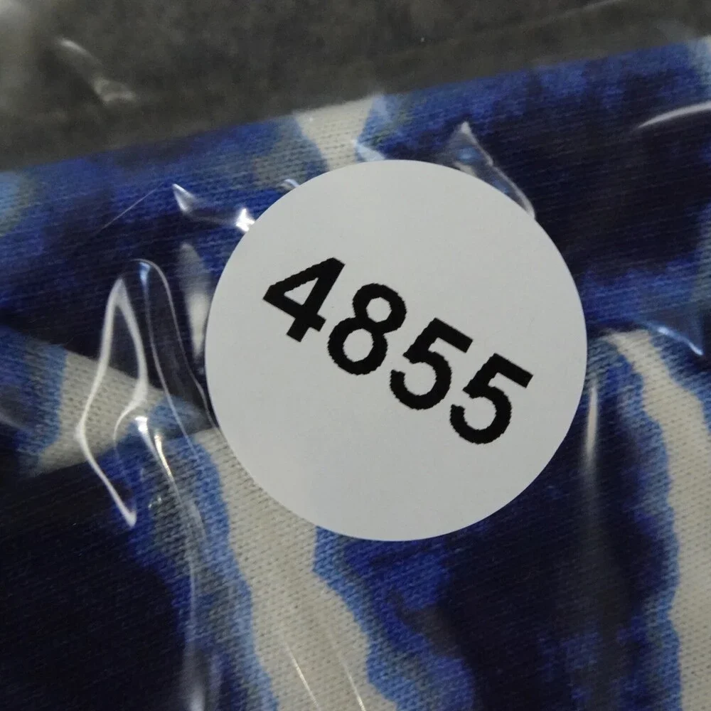 Tory Burch Dress Womens Medium M Blue Shift Midi Tye Die Career Stretch Hollie
